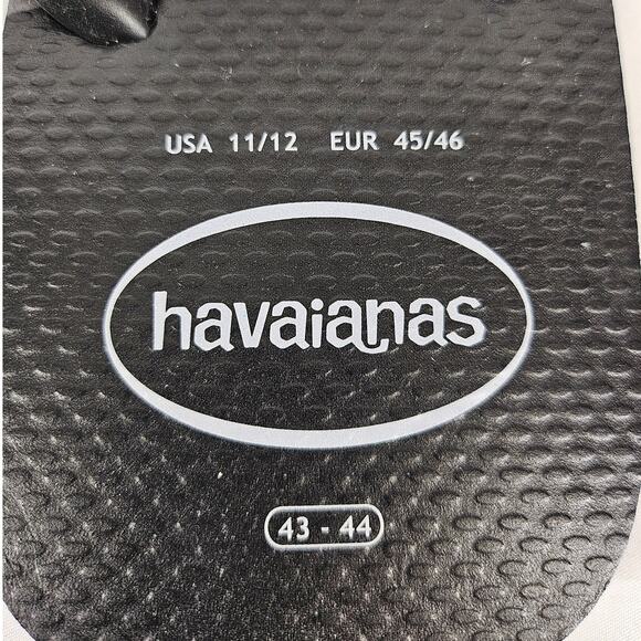 HAVAIANAS MEN'S BLACK/GRAY SKATEBOARD FLIP-FLOP SANDALS – SIZE 11/12 - Picture 3 of 5